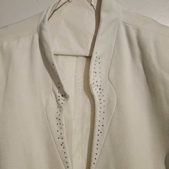 Women's plus size 22 cream two piece suit - Picture 2 of 10